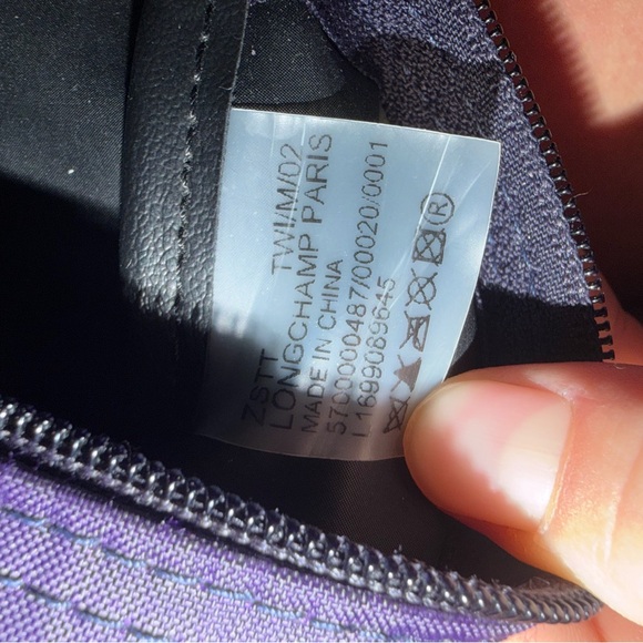 Longchamp Navy Backpack with Brown Leather Flap - Picture 7 of 7